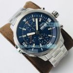 Swiss Replica IWC Aquatimer Chronograph Blue 44mm Jacques-Yves Cousteau Limited Edition Watch